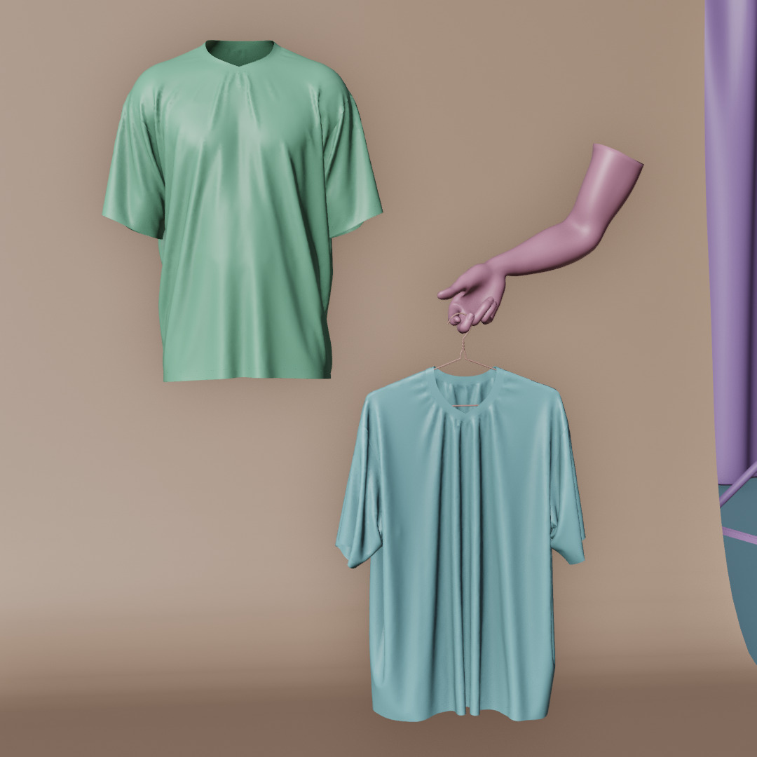 10 Customizable 3D Jersey Mockup with Two Animation 3D model 3D model_3