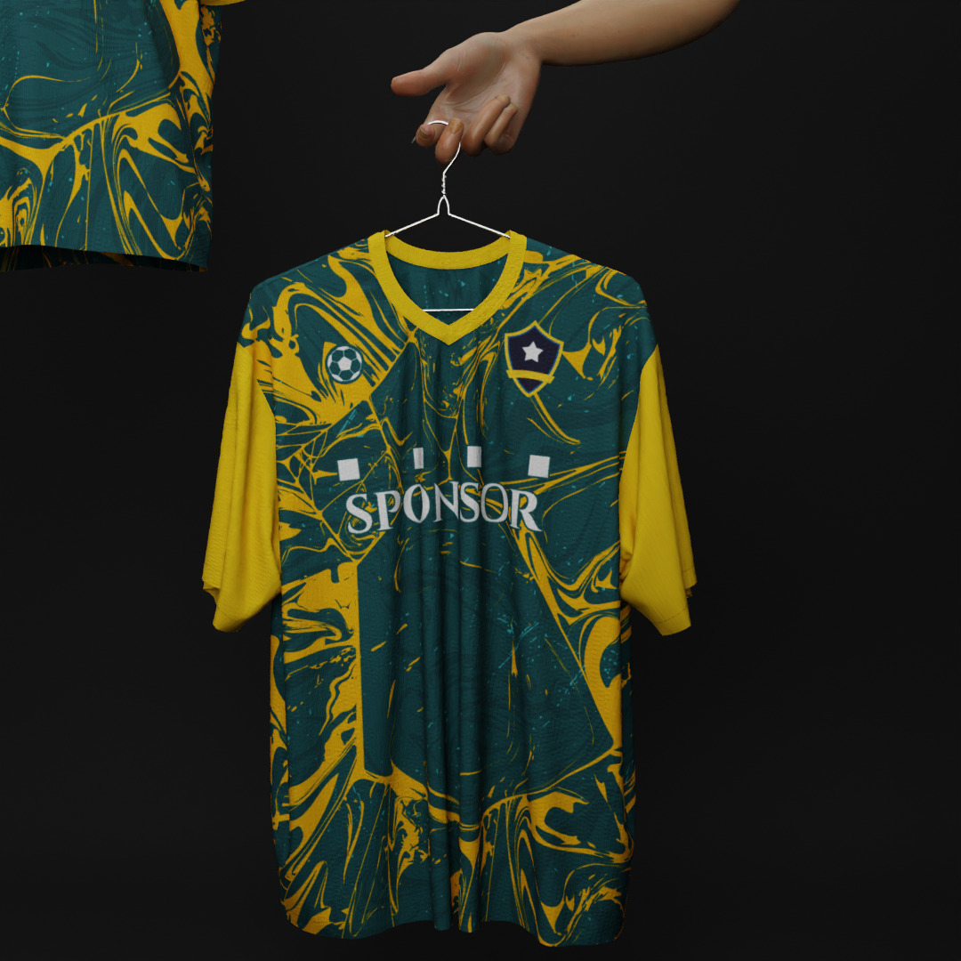 10 Customizable 3D Jersey Mockup with Two Animation 3D model 3D model_2