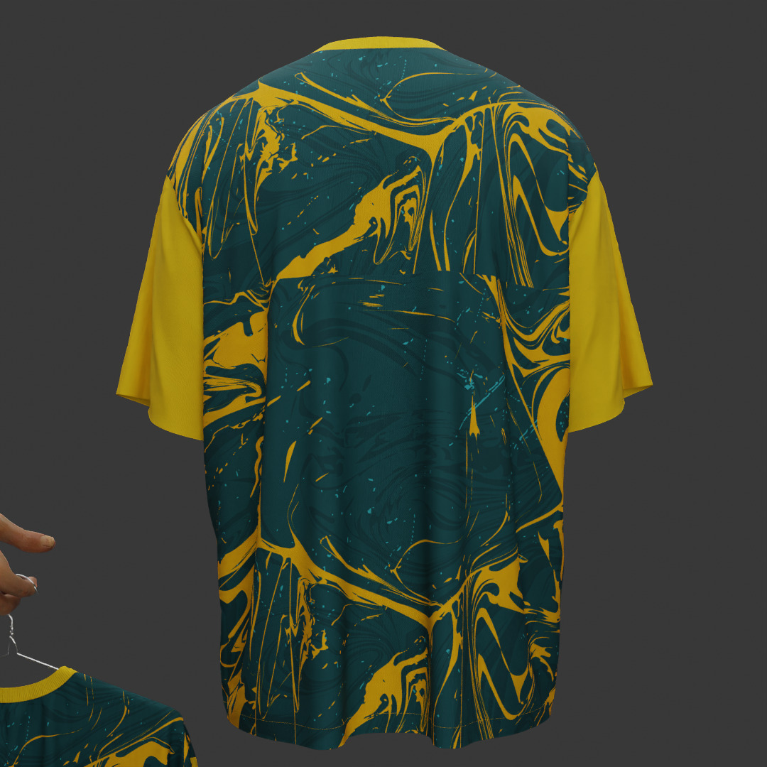 10 Customizable 3D Jersey Mockup with Two Animation 3D model 3D model_6