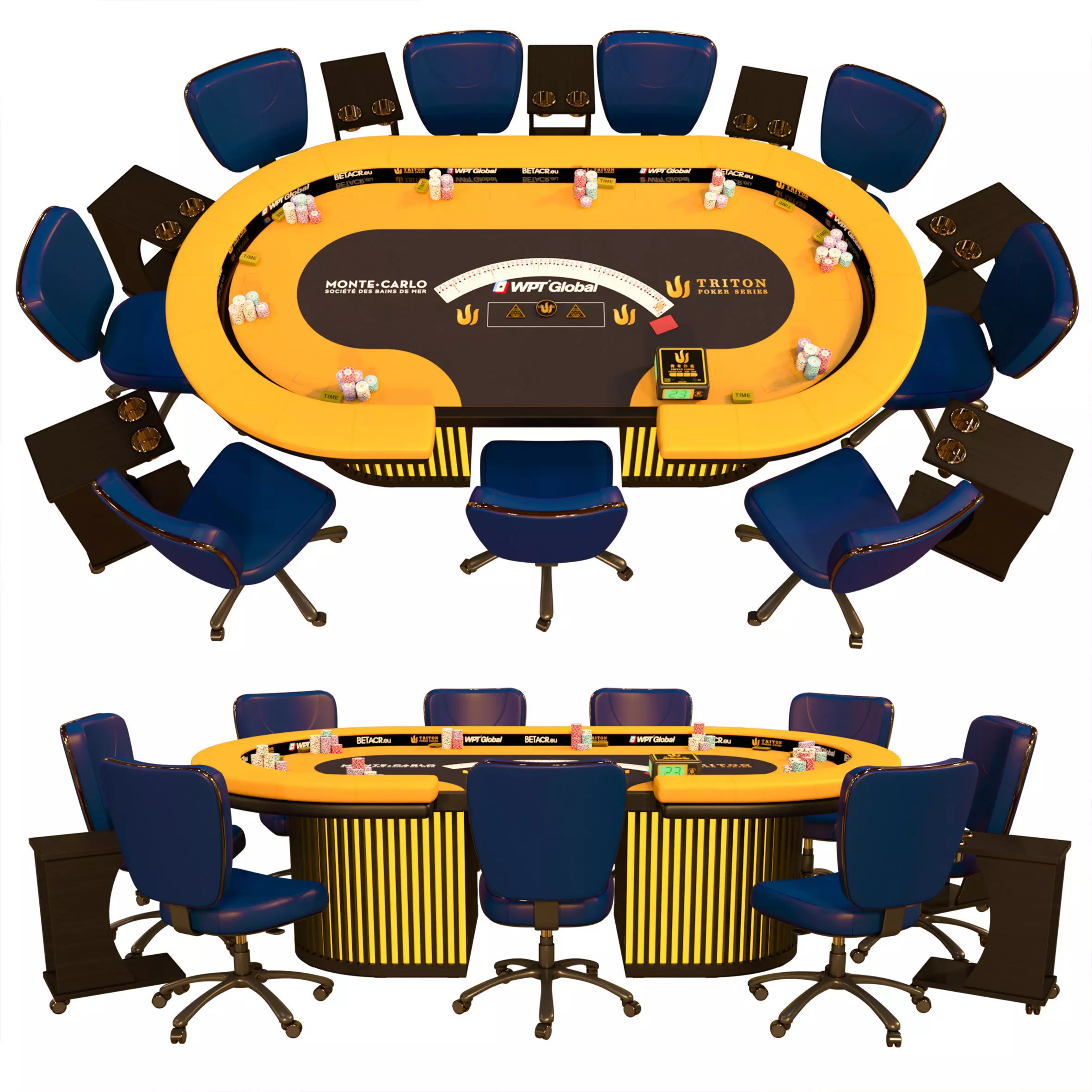 TV Poker table TRITON super series 3D model