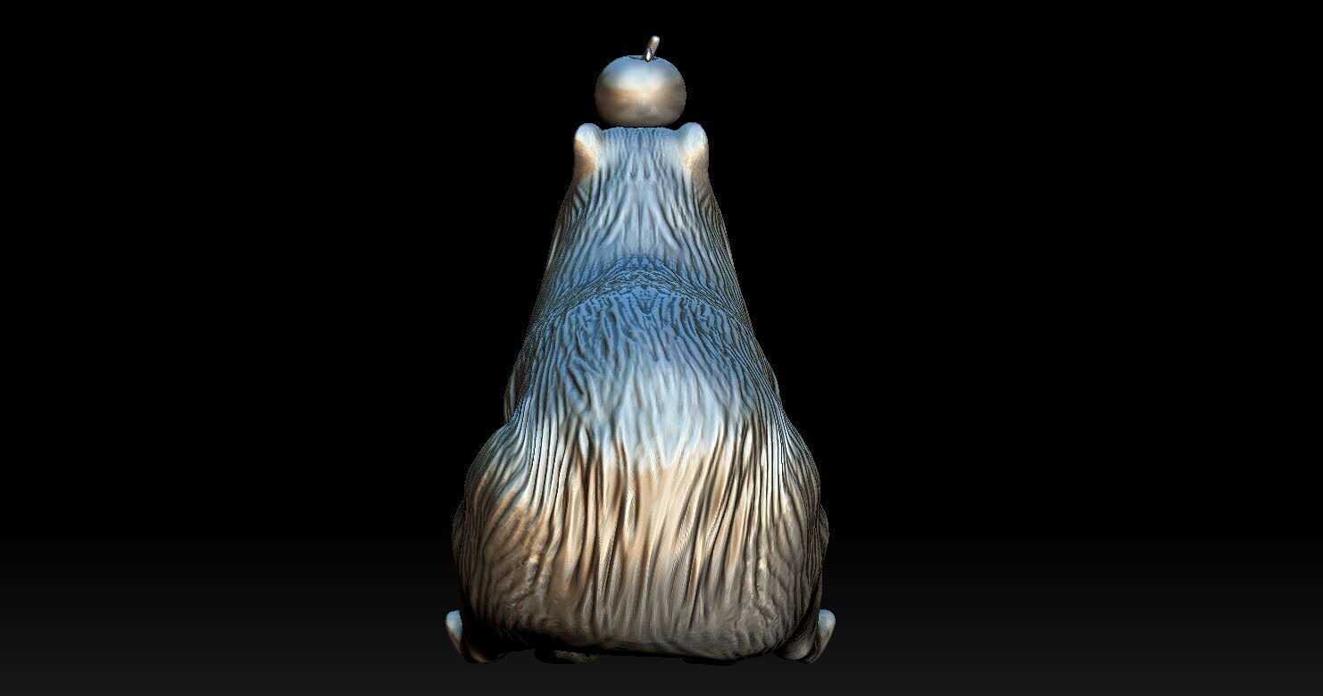 Capybara  3D print model_10