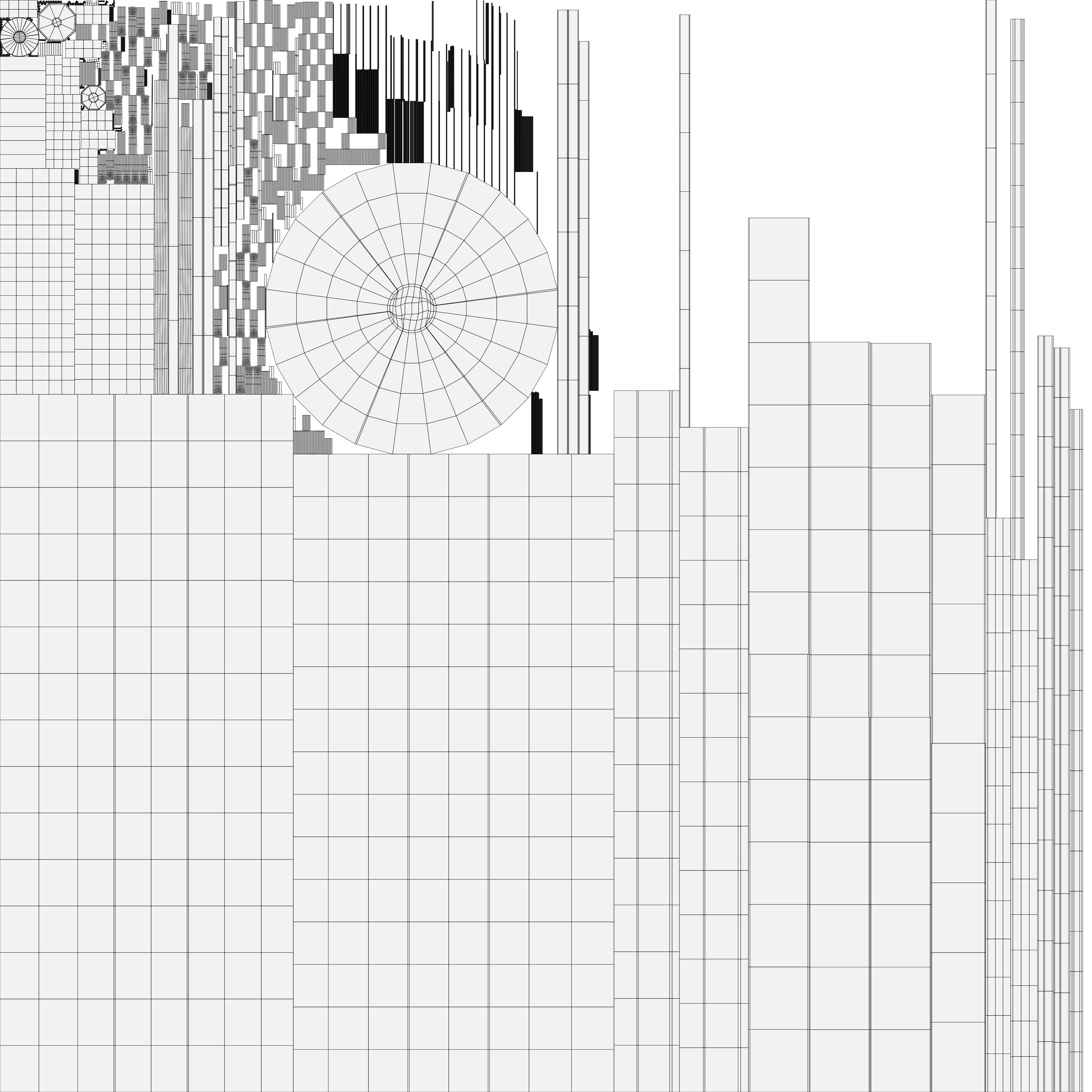 Water Tower Low-poly 3D model_44