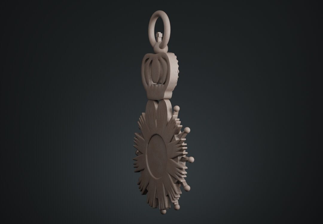 Order of the Reunion Medal 3D print model_5