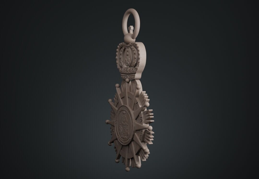 Order of the Reunion Medal 3D print model_11