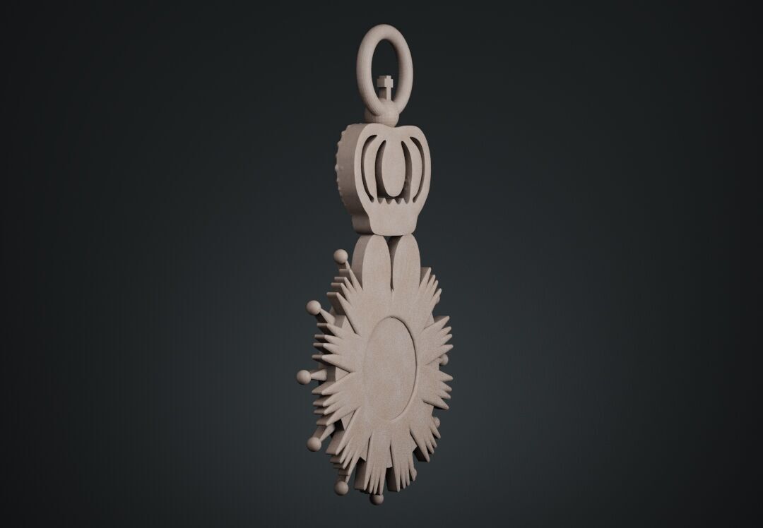 Order of the Reunion Medal 3D print model_9