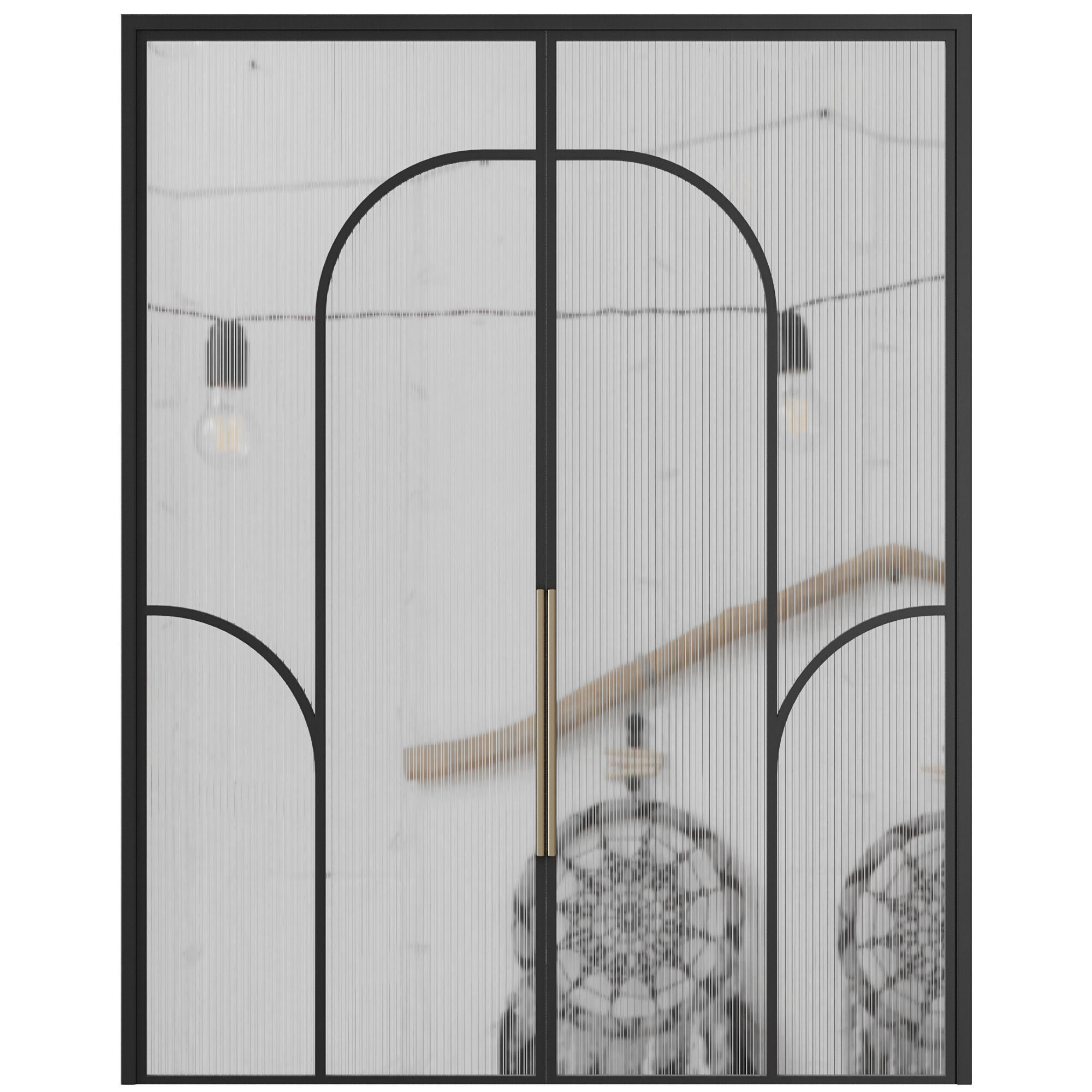 Entrance door set134 3D model_1