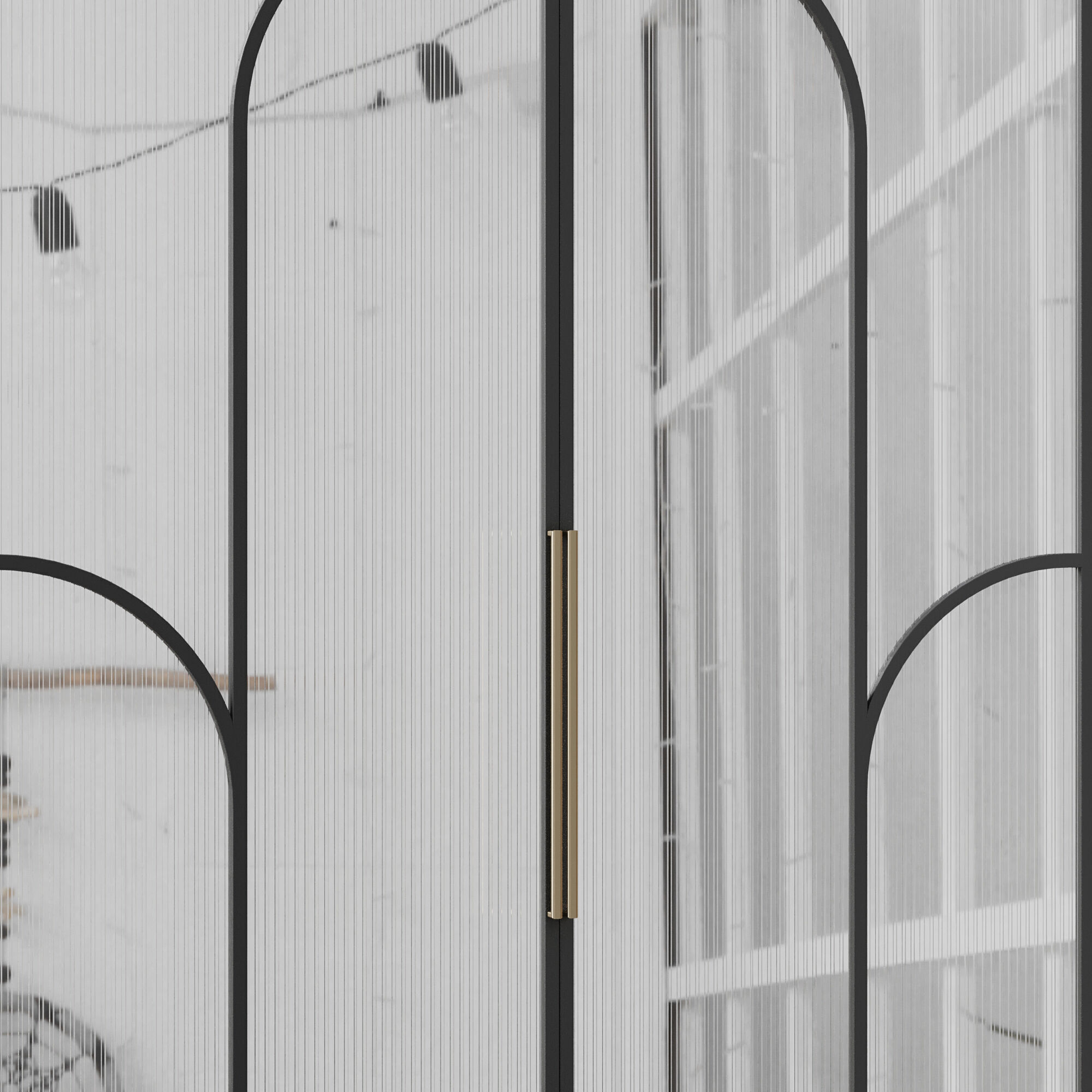 Entrance door set134 3D model_2