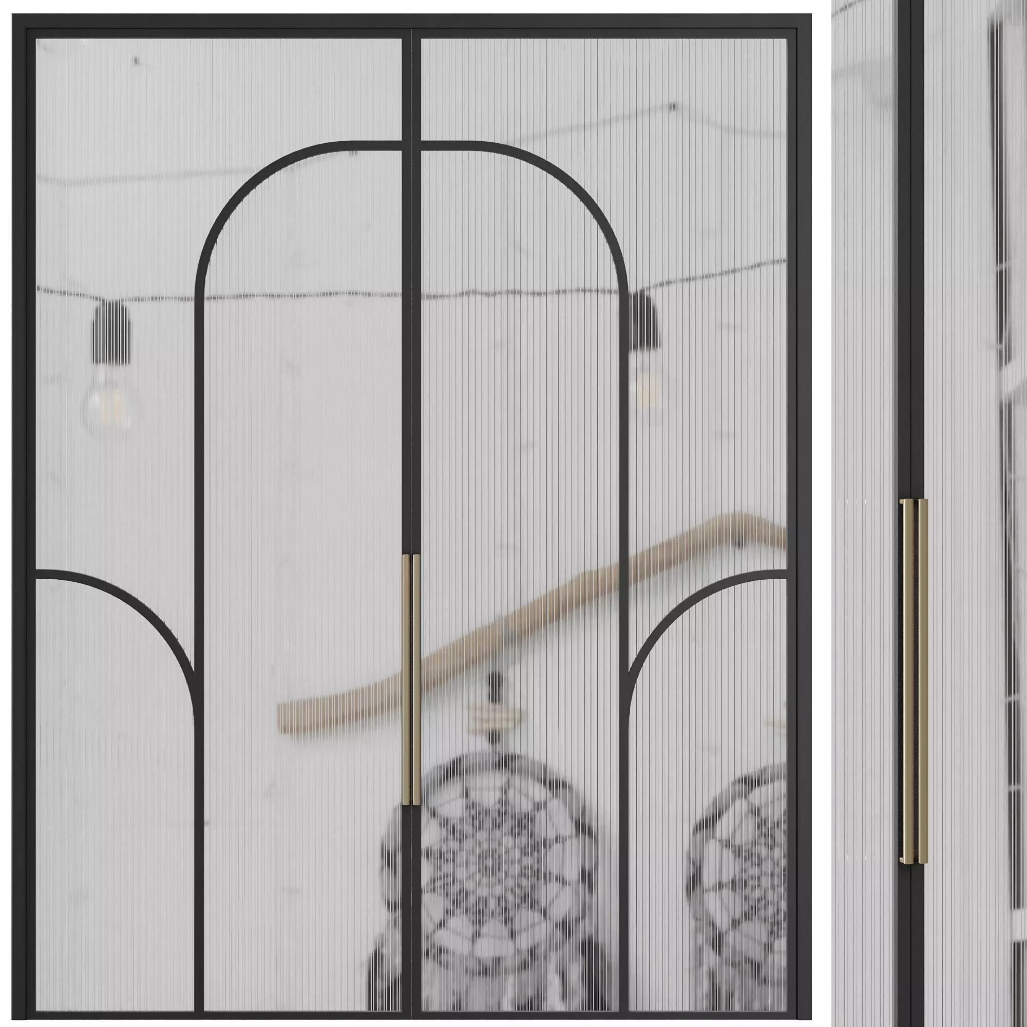 Entrance door set134 3D model_0