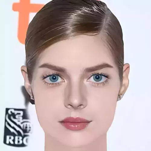 Samara Weaving Head - No Hair - Low poly head for game