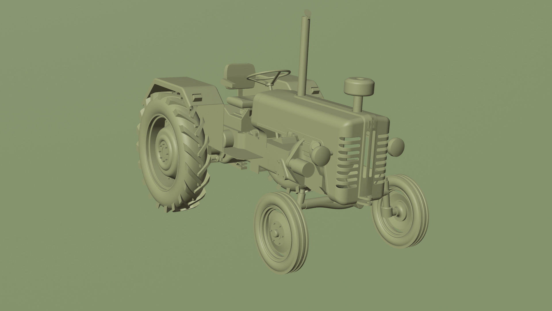 Tractor 3D model 3D model_9