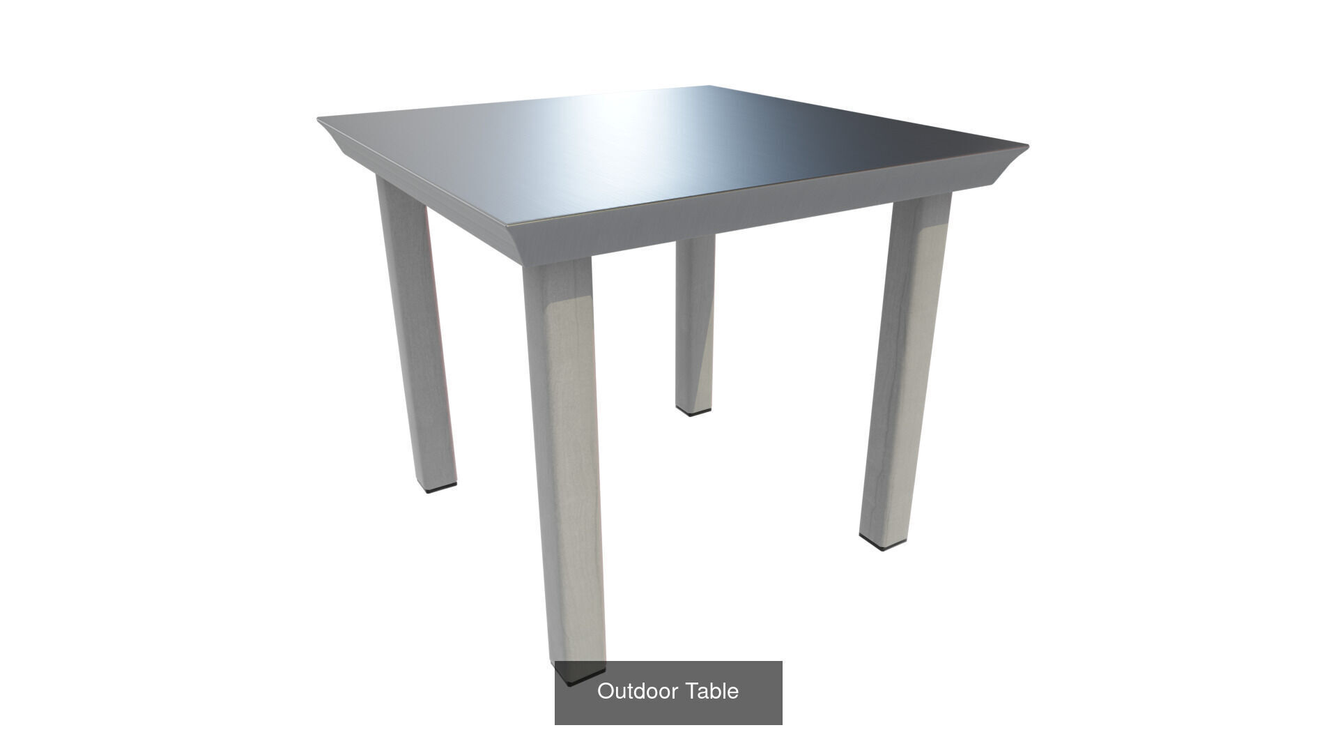 Set of 21 Contemporary Outdoor Tables 3D Model Collection_35