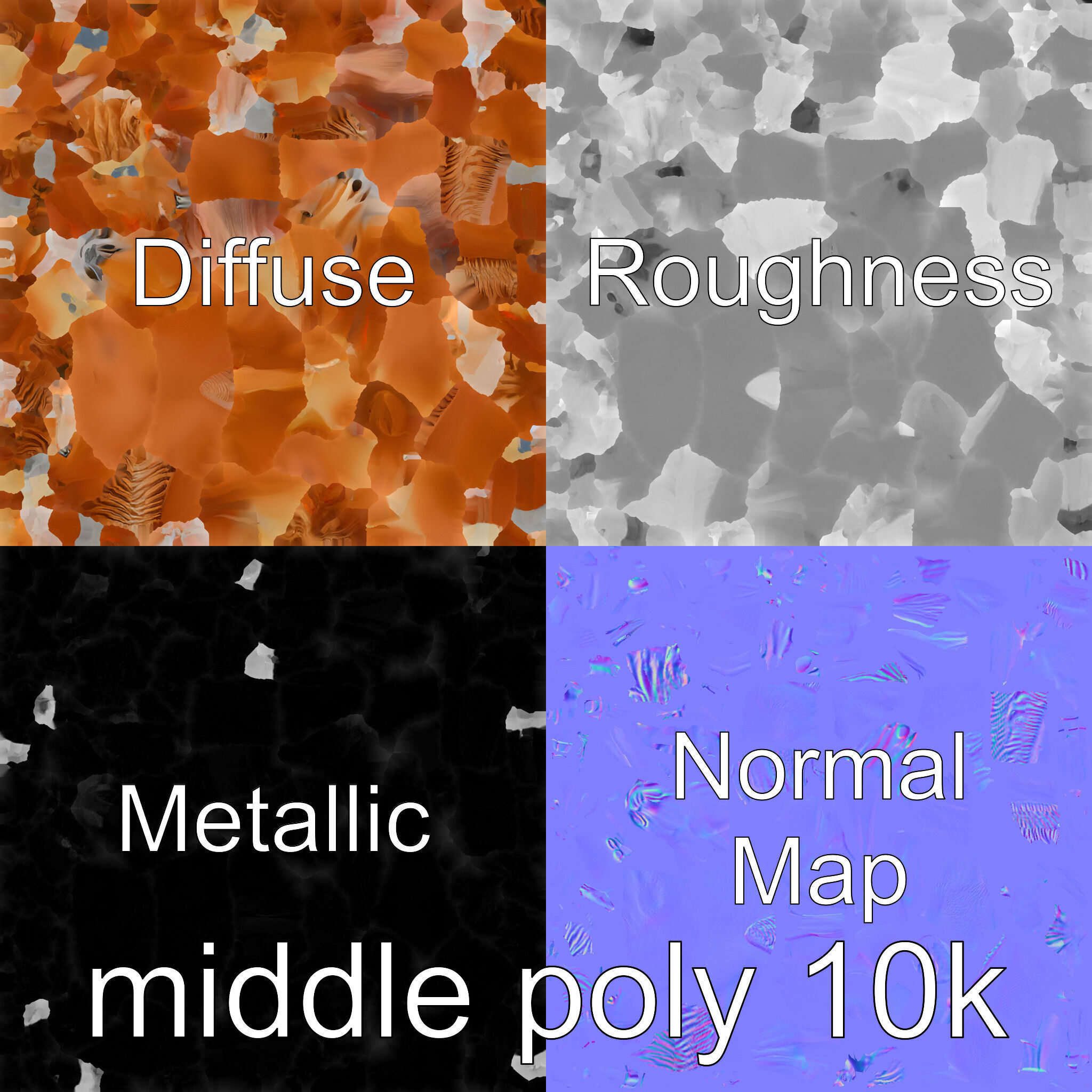 Chestnut Quarter Horse 3D Model with Energetic Pose Low-poly 3D model_11