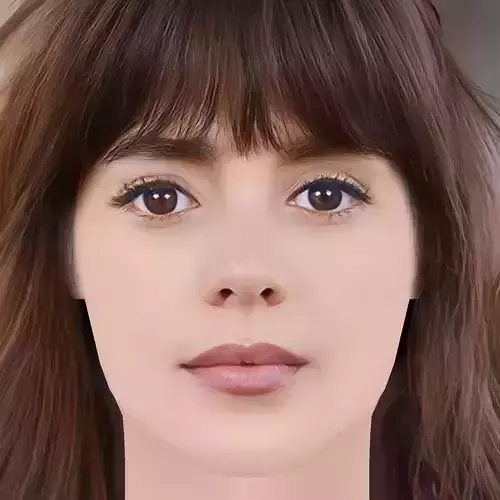 Samantha Siqueiros Head - No Hair - Low poly head for game