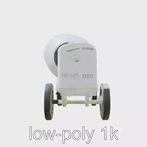Spotless Concrete Mixer with Gleaming Drum