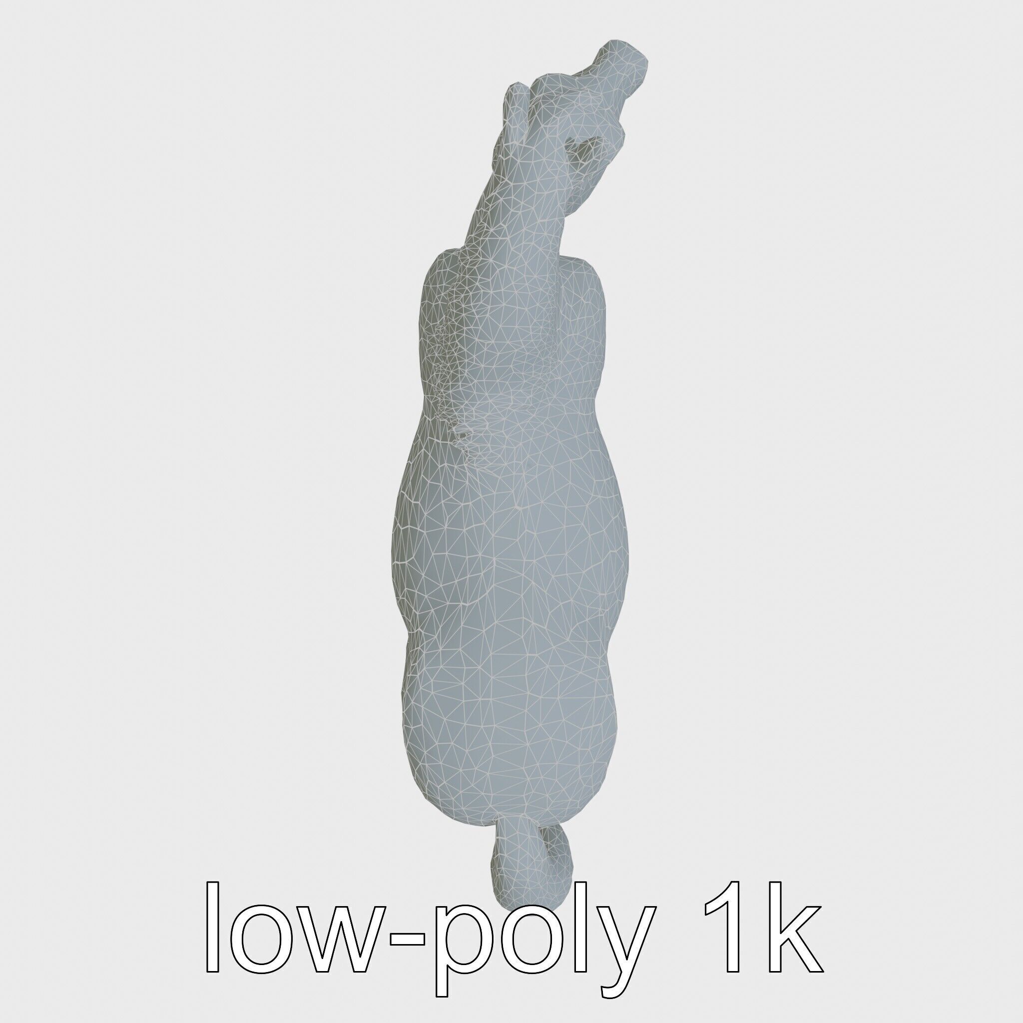 Andalusian Horse with Arched Neck and Proud Stance 3D Model Low-poly 3D model_22