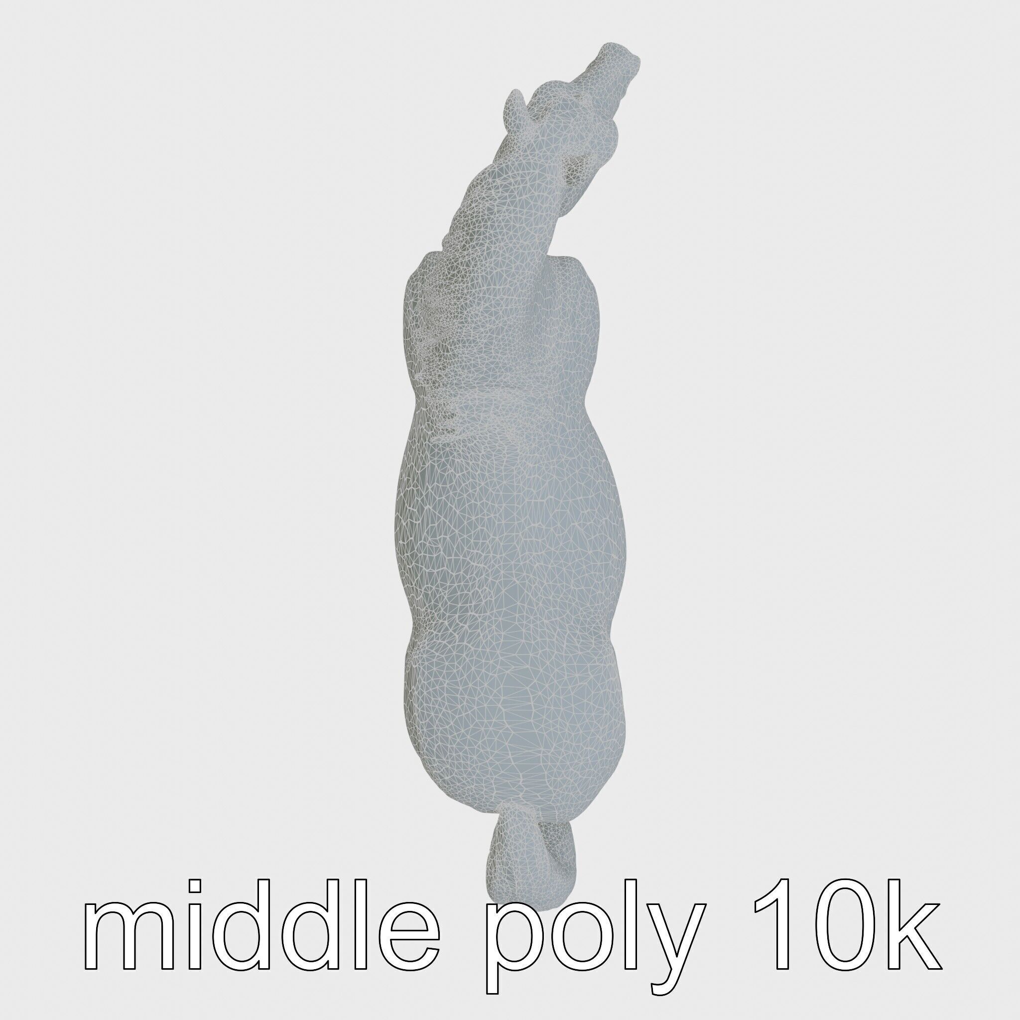 Andalusian Horse with Arched Neck and Proud Stance 3D Model Low-poly 3D model_21