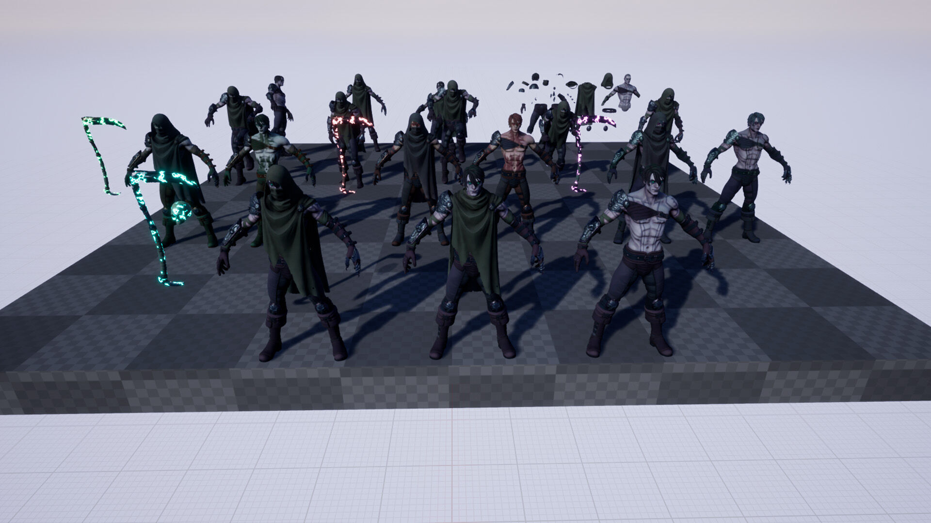 Rogue Necromancer Low-poly 3D model_20