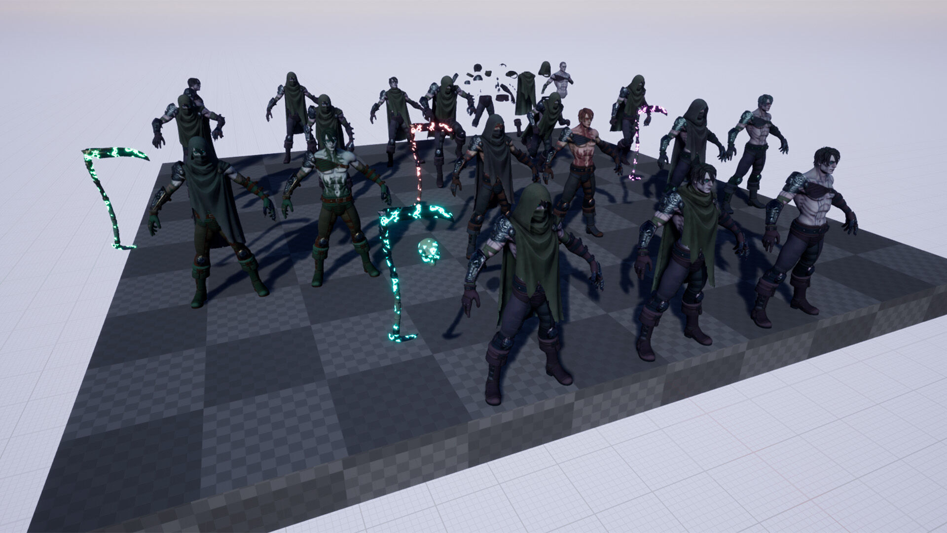 Rogue Necromancer Low-poly 3D model_19