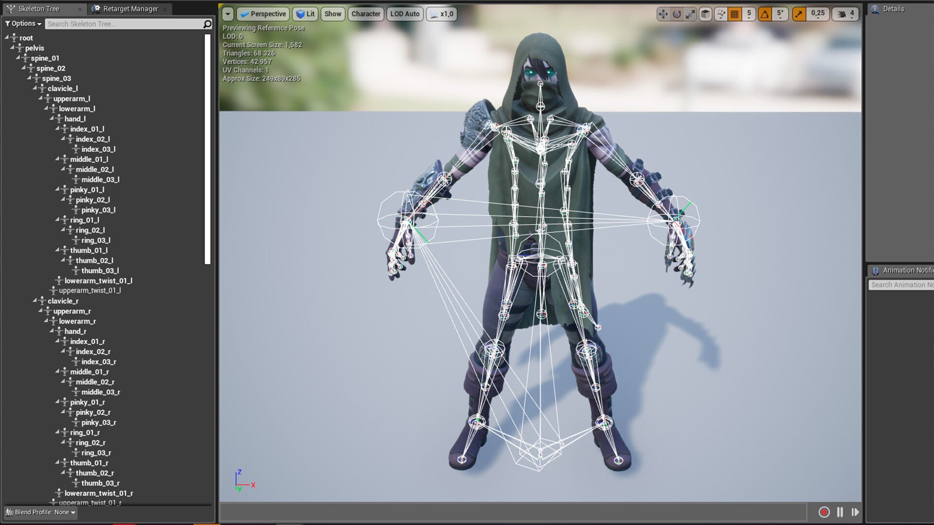 Rogue Necromancer Low-poly 3D model_23