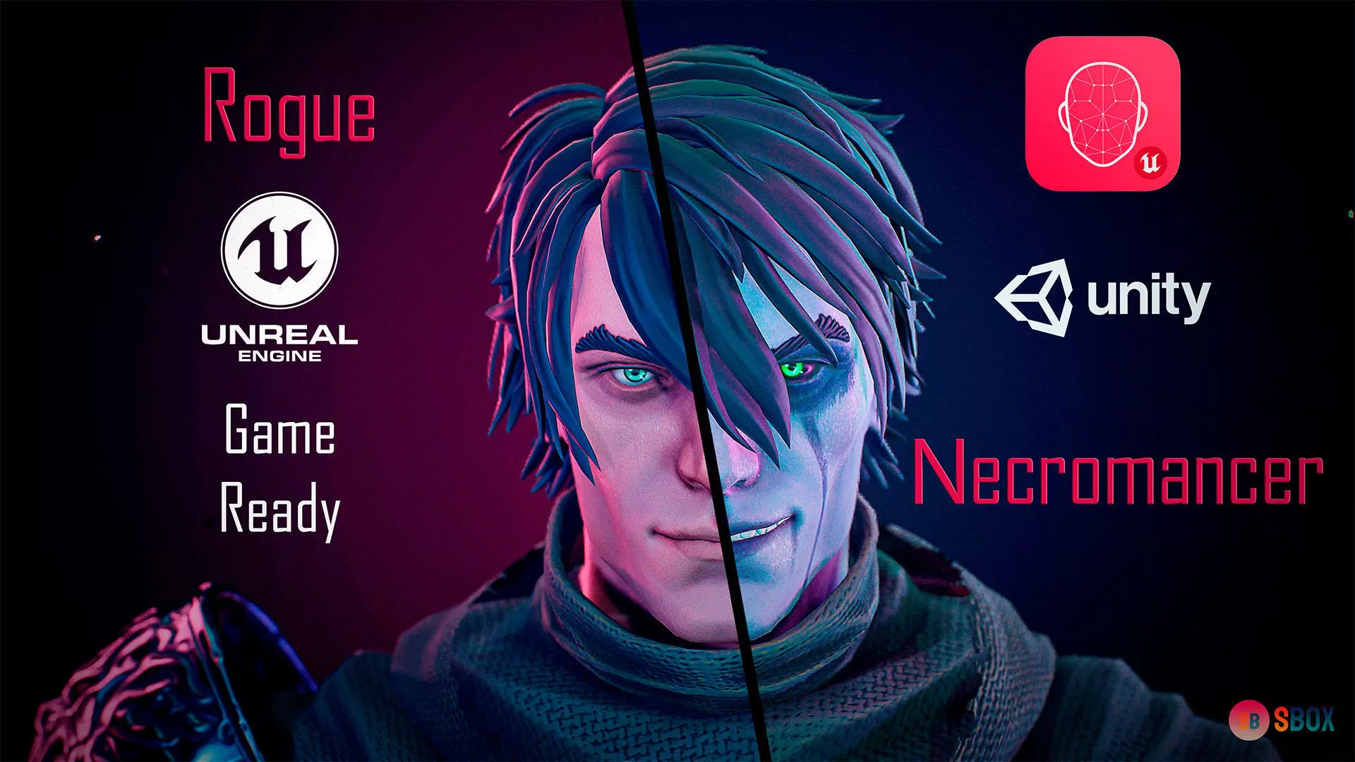 Rogue Necromancer Low-poly 3D model_4