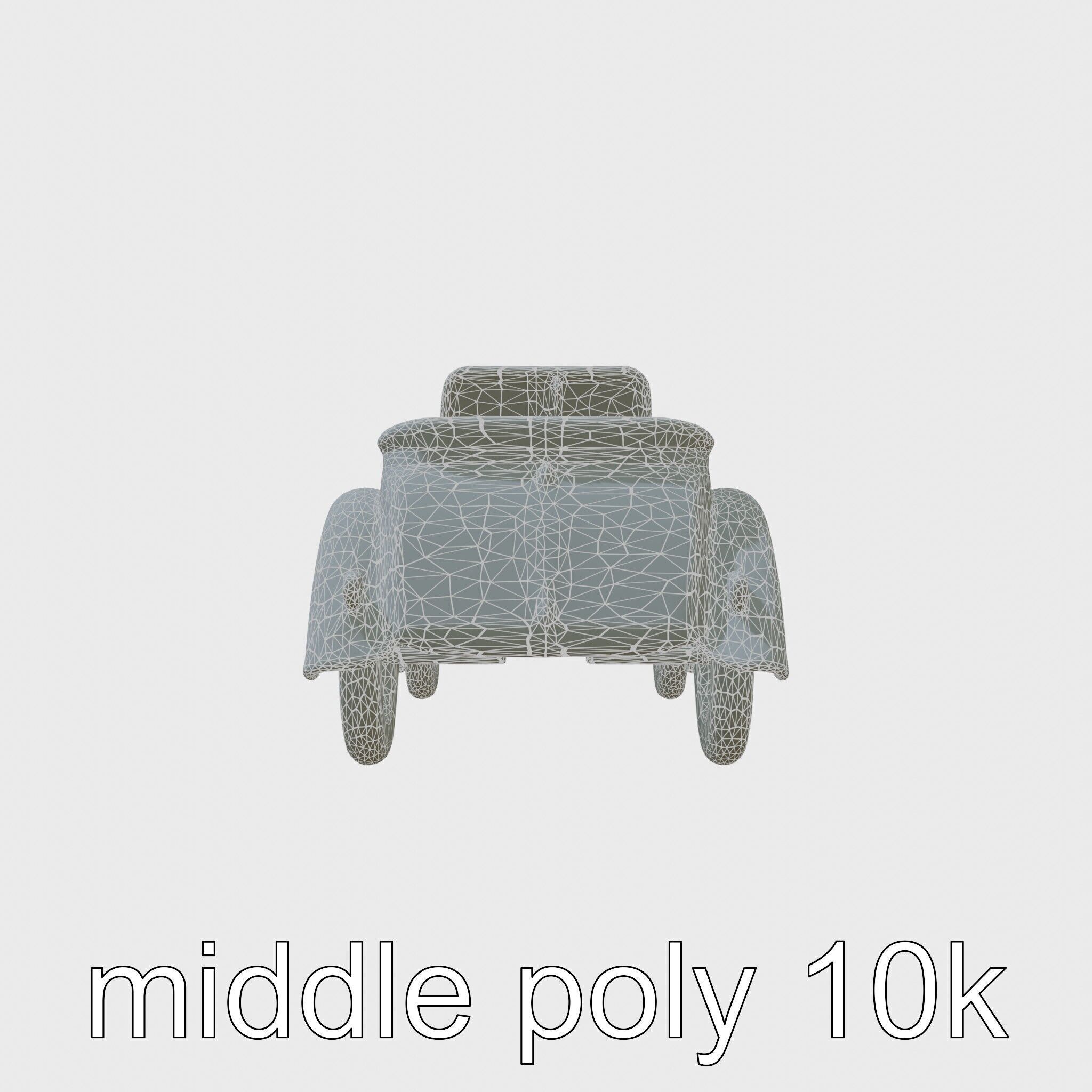 Percheron Horse Elegant Movement Model Low-poly 3D model_27