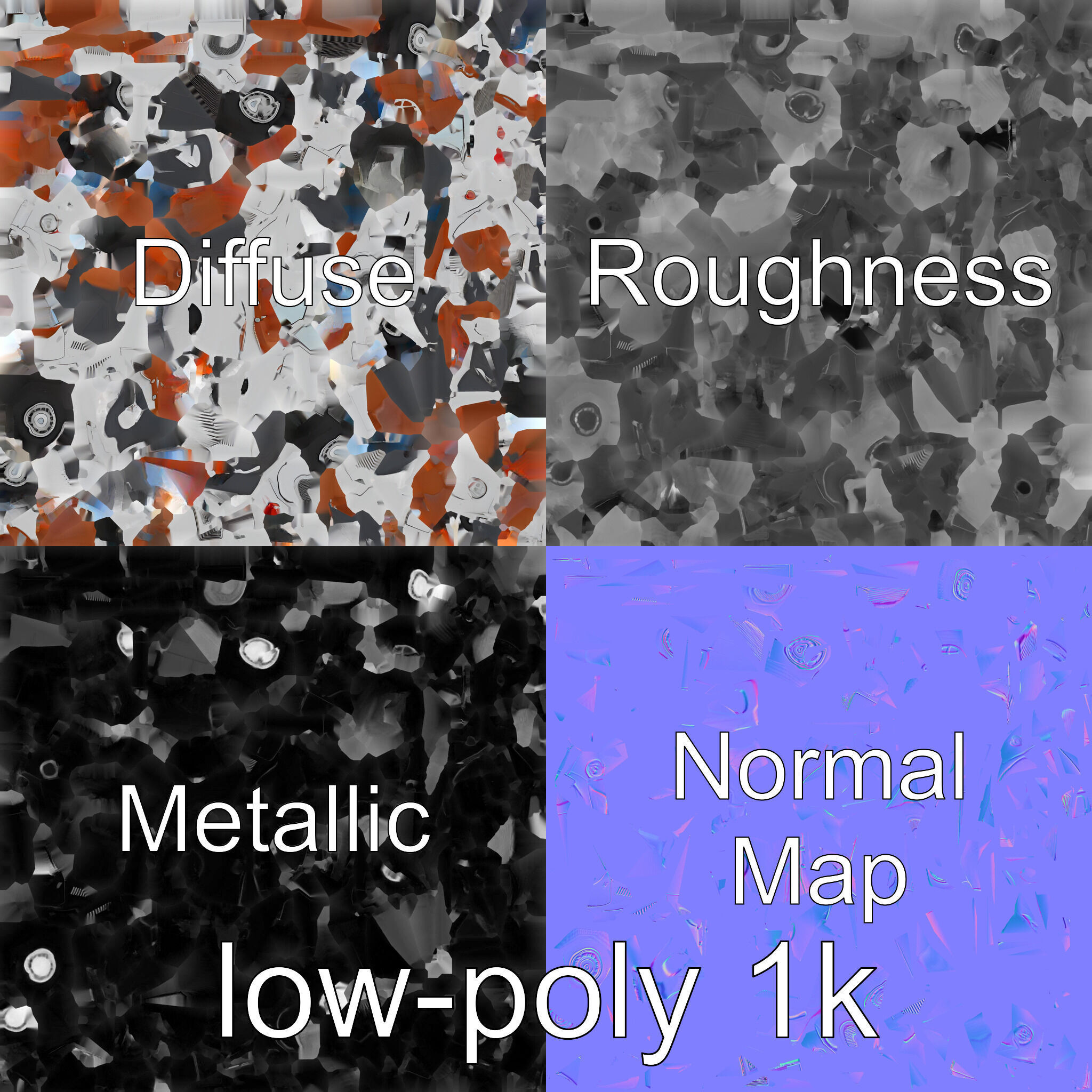 Percheron Horse Elegant Movement Model Low-poly 3D model_1