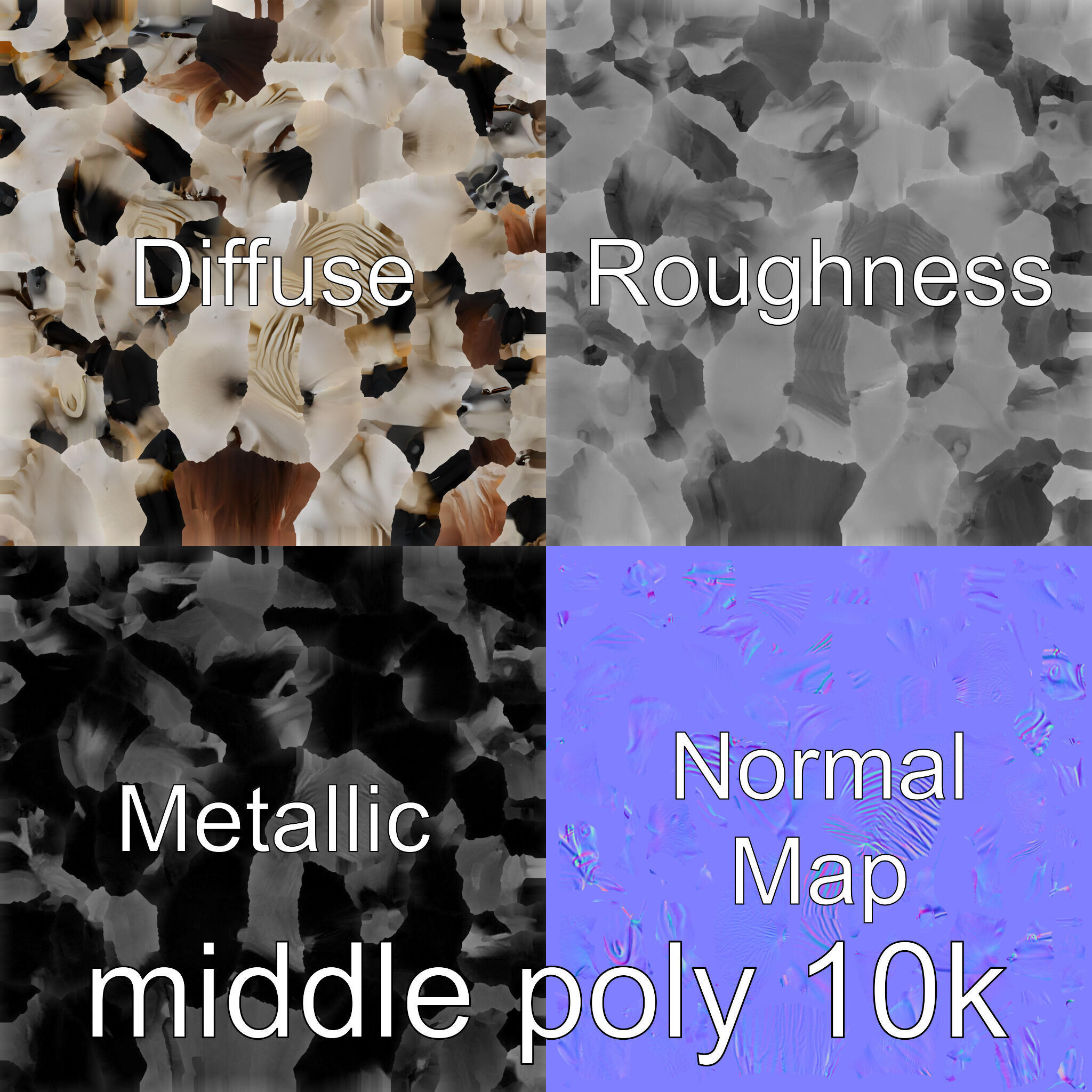 Percheron Horse Elegant Movement Model Low-poly 3D model_61