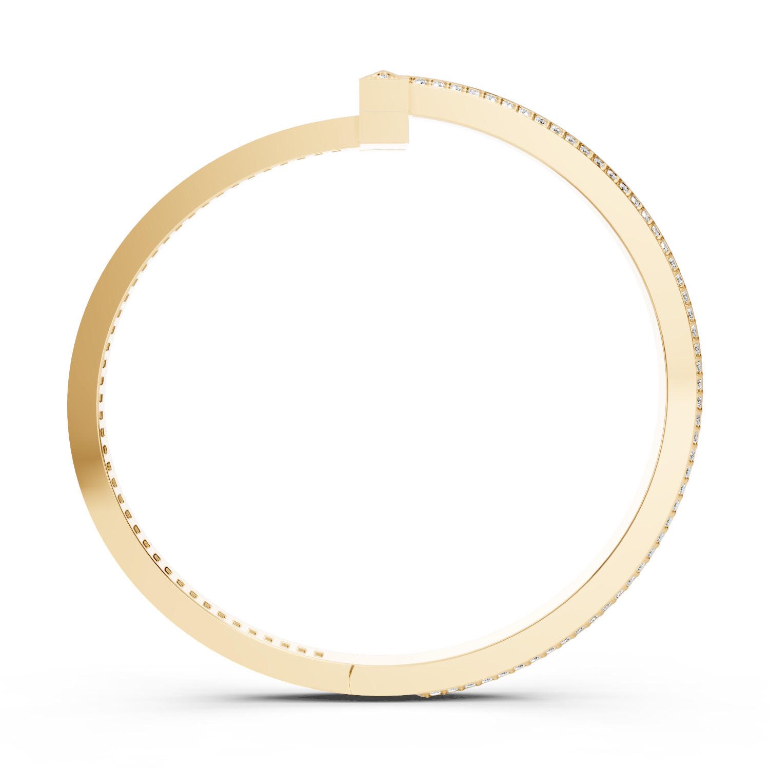 Tiffany T Bangle Pave Baguette 3D print model_2