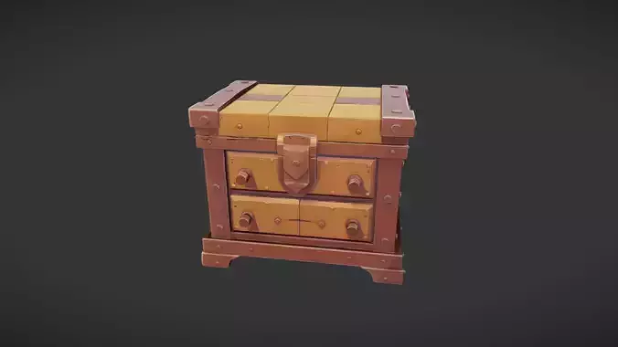 Wooden Treasure Chest