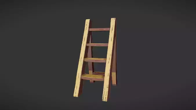 wooden step ladder