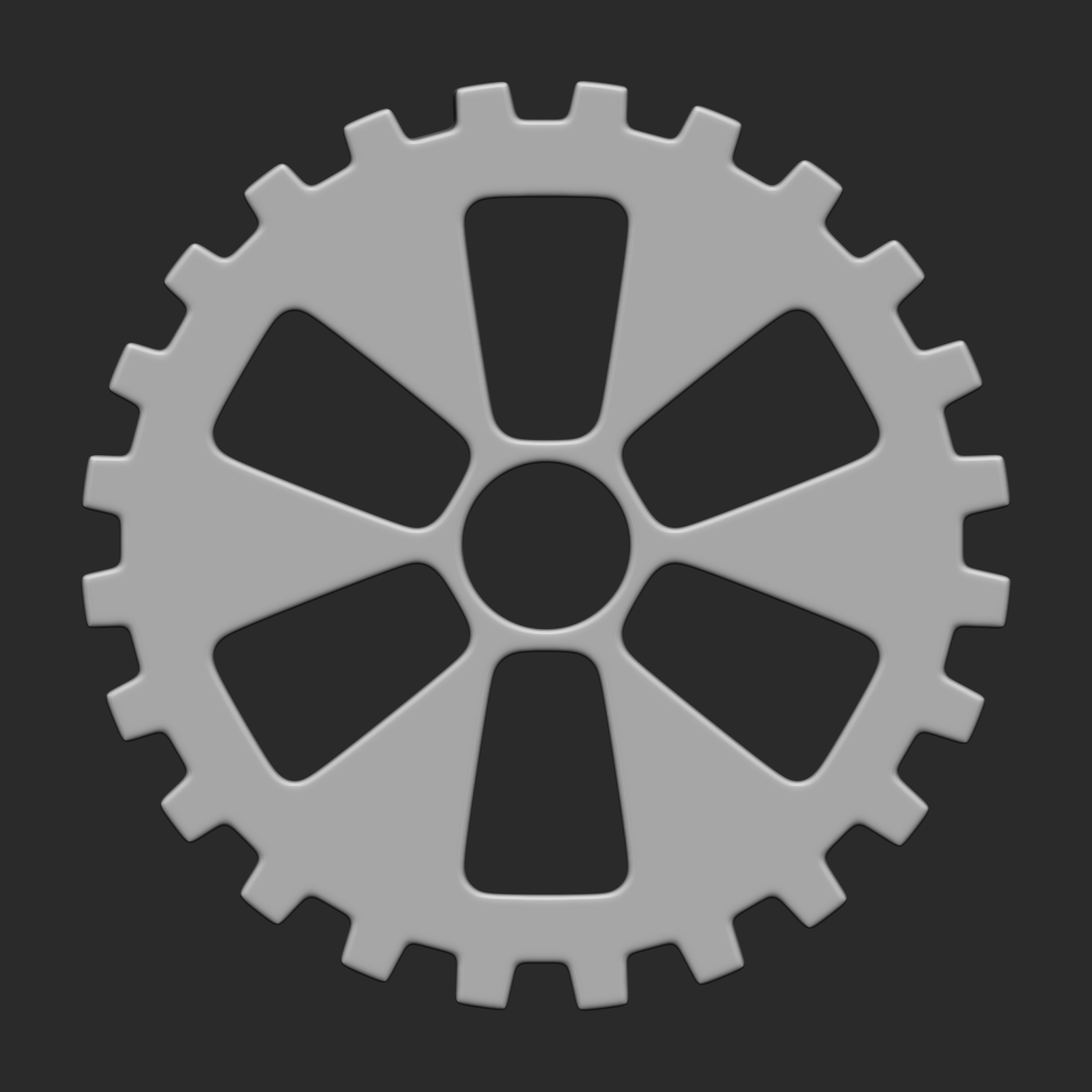 Steampunk Gears IMM Brush Pack 29 in One Vol 6 3D model_25