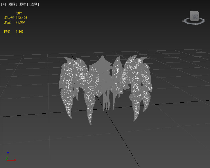 Next Generation Human Face Spider Low-poly 3D model_3