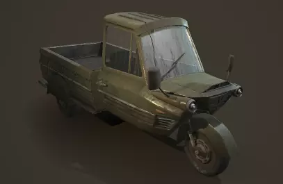 Next generation Cybertricycles Low-poly 3D model_0