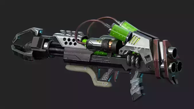 Next generation biological weapons Low-poly 3D model