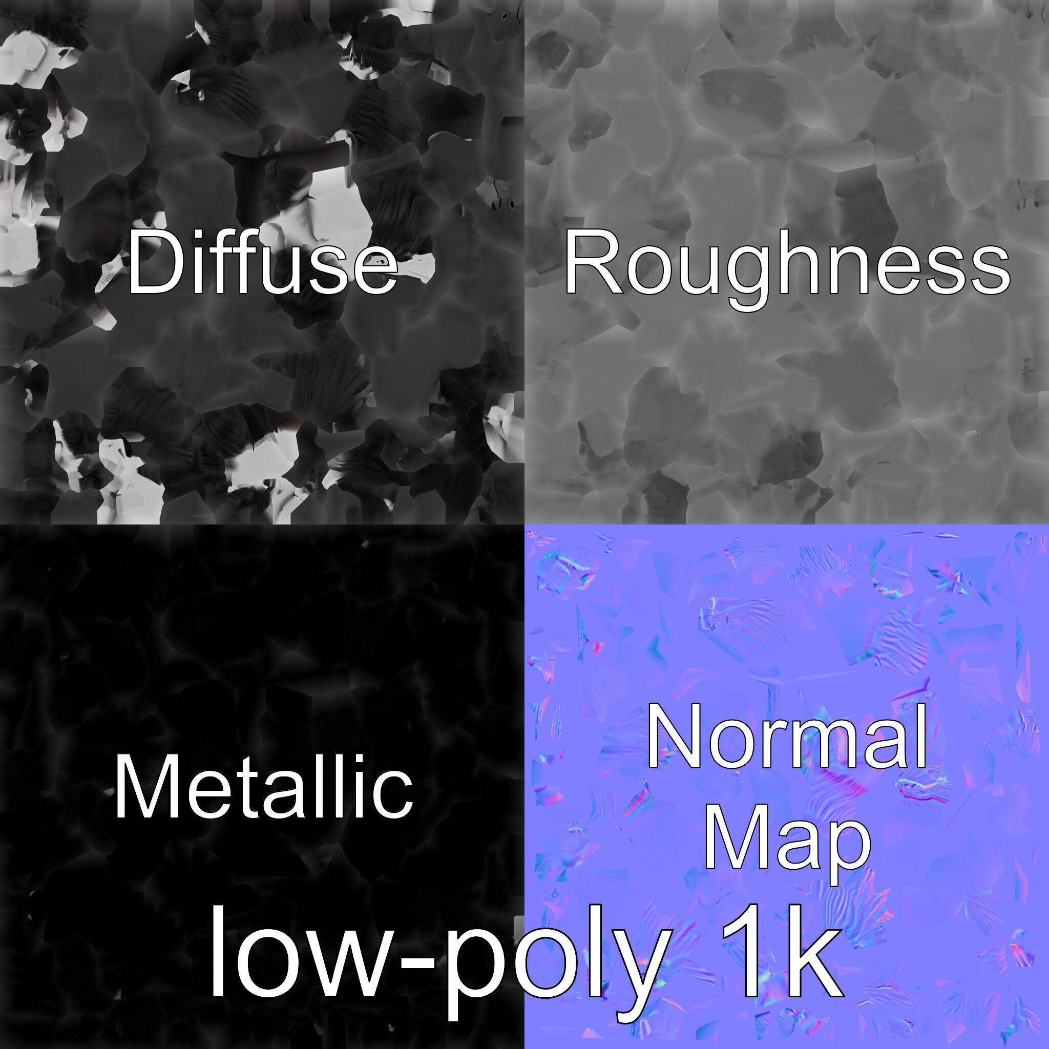 Black Clydesdale Horse 3D Model with Dark Coat Low-poly 3D model_1