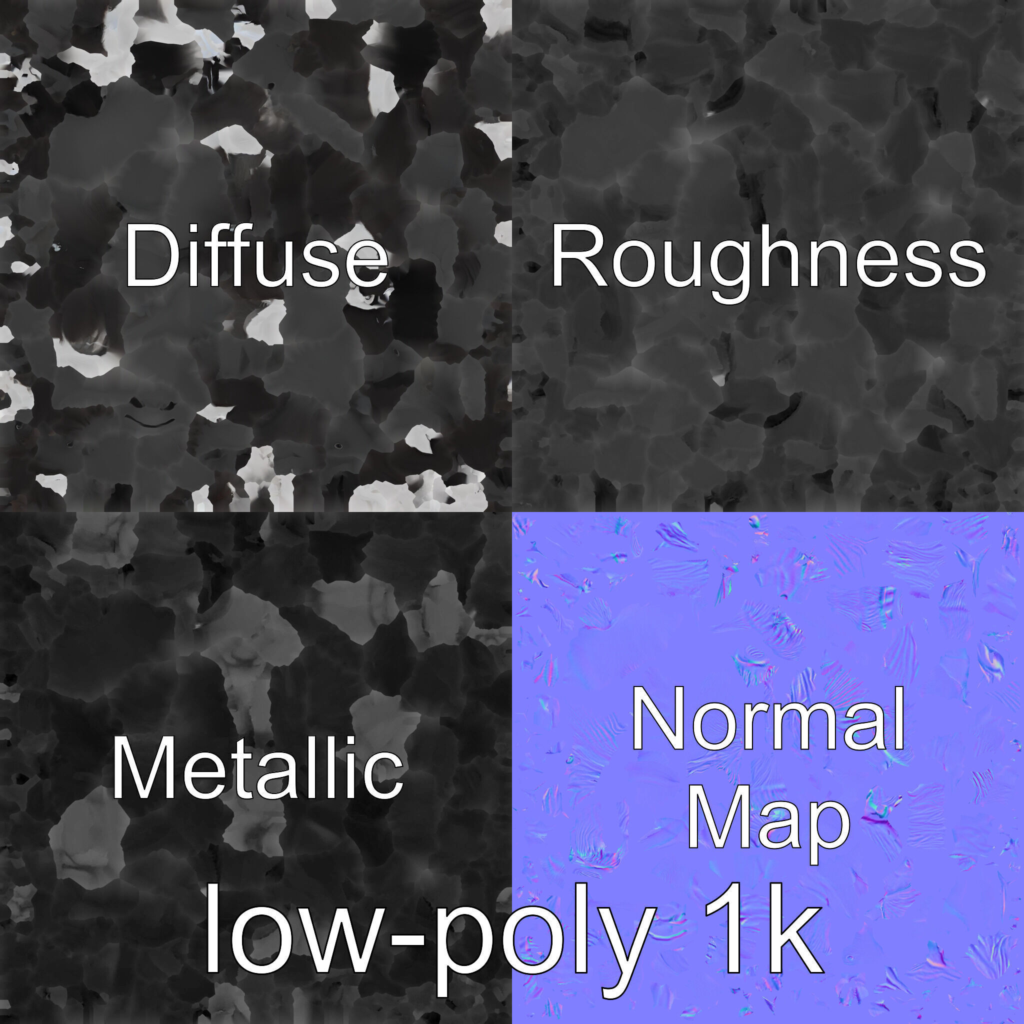 Black Clydesdale Horse 3D Model with Dark Coat Low-poly 3D model_30