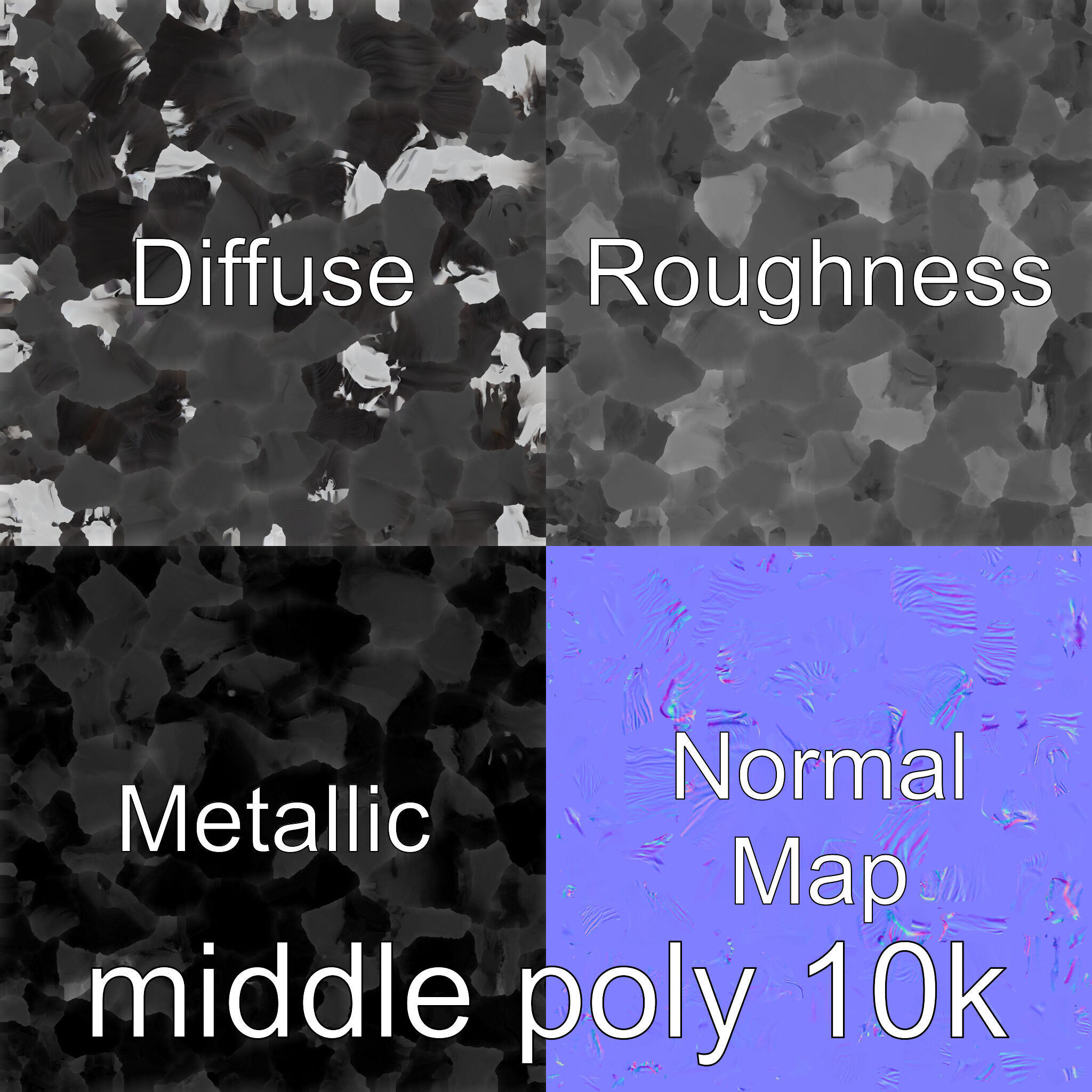 Black Clydesdale Horse 3D Model with Dark Coat Low-poly 3D model_24