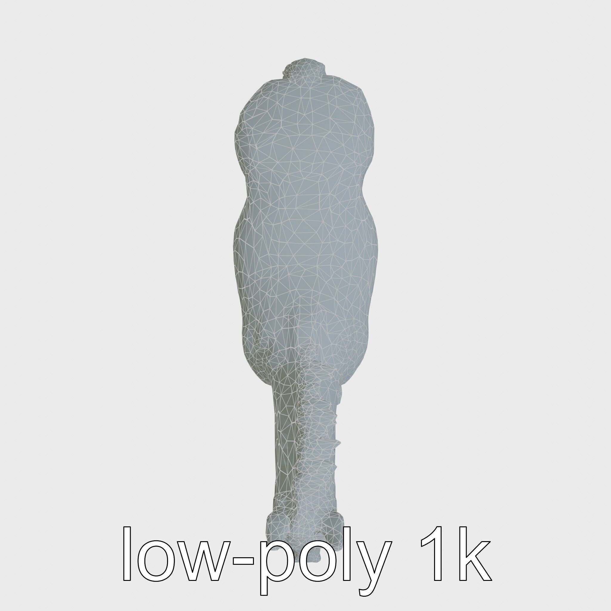 Chestnut Warmblood Horse with Energetic Performance Low-poly 3D model_11