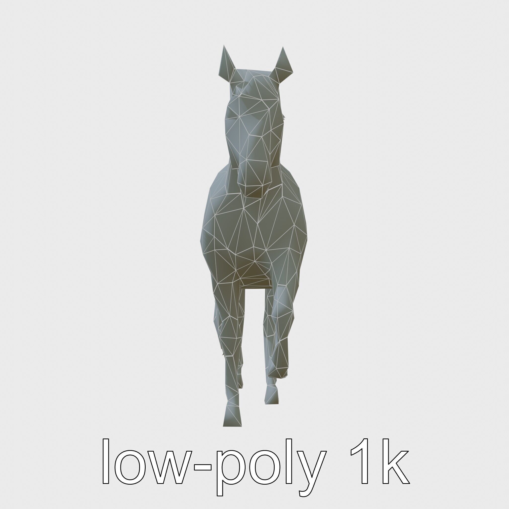 Chestnut Morgan Horse 3D Model with Rich Color Low-poly 3D model_18