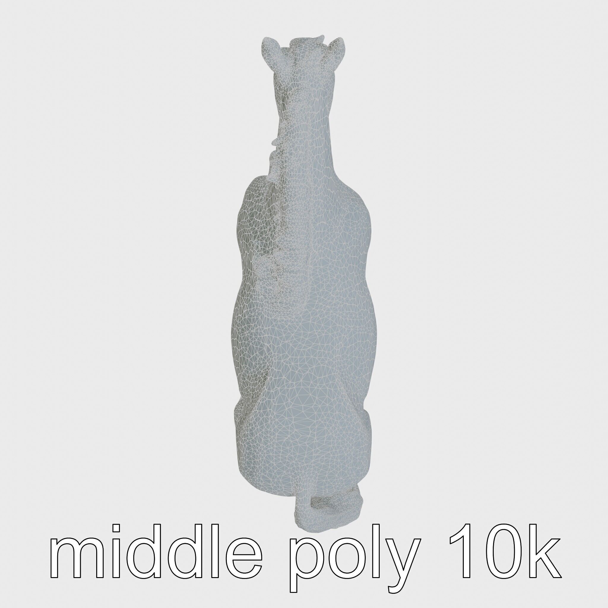 Chestnut Morgan Horse 3D Model with Rich Color Low-poly 3D model_25