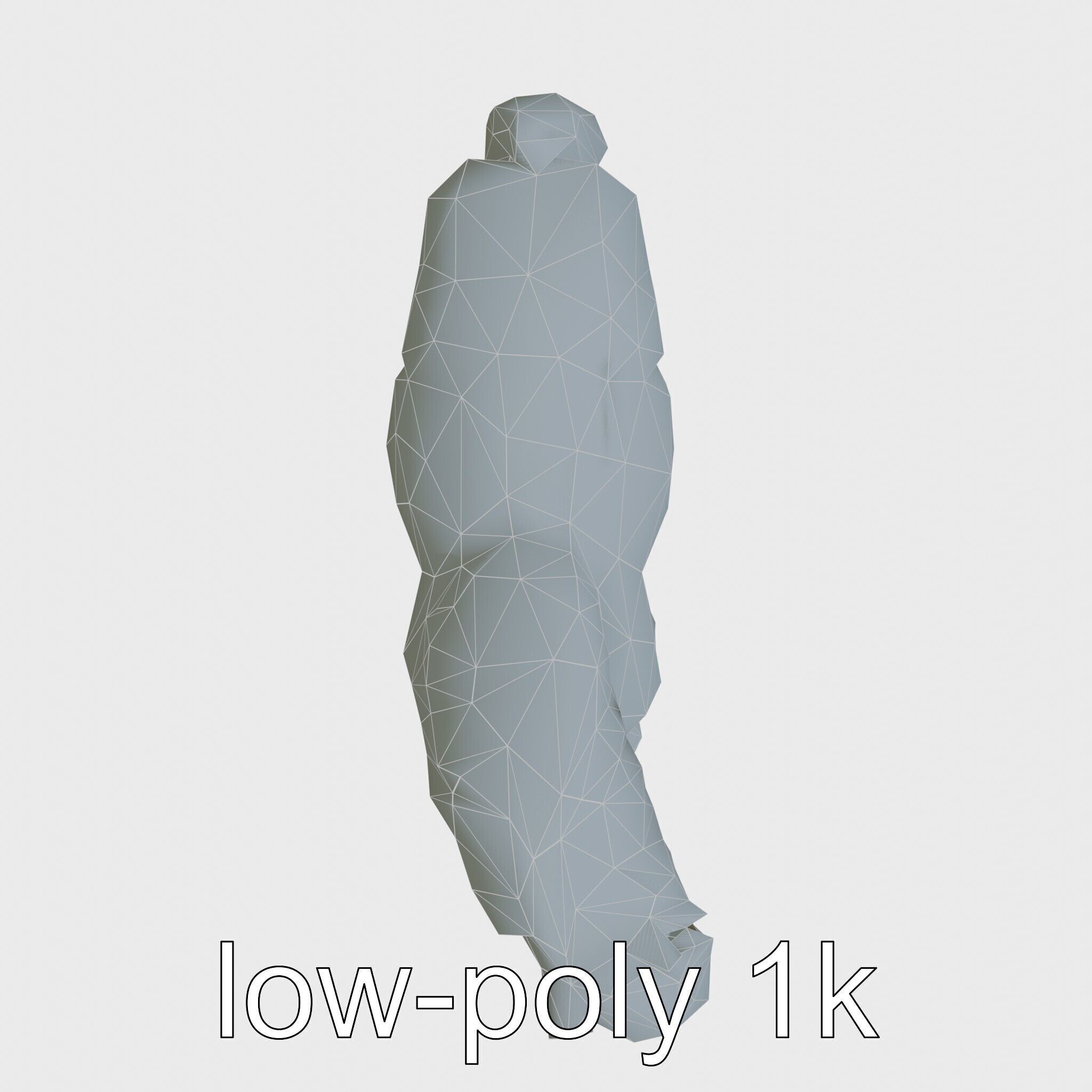 Friesian Horse with Flowing Mane and Feathered Legs Low-poly 3D model_24