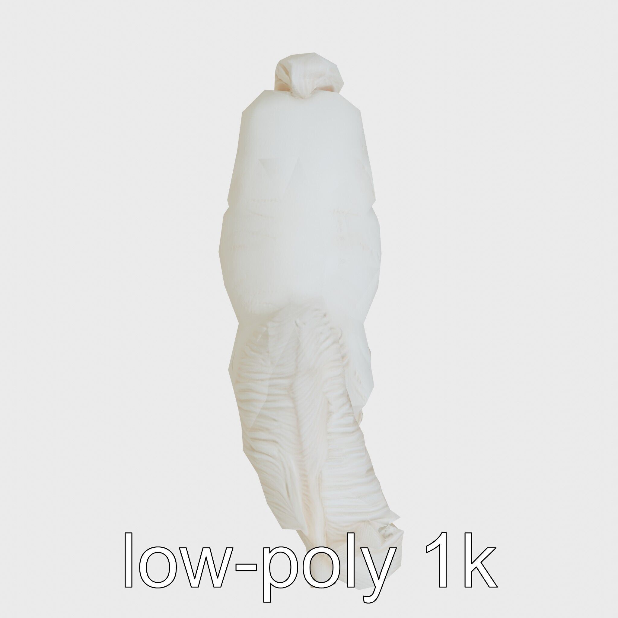 Friesian Horse with Flowing Mane and Feathered Legs Low-poly 3D model_10