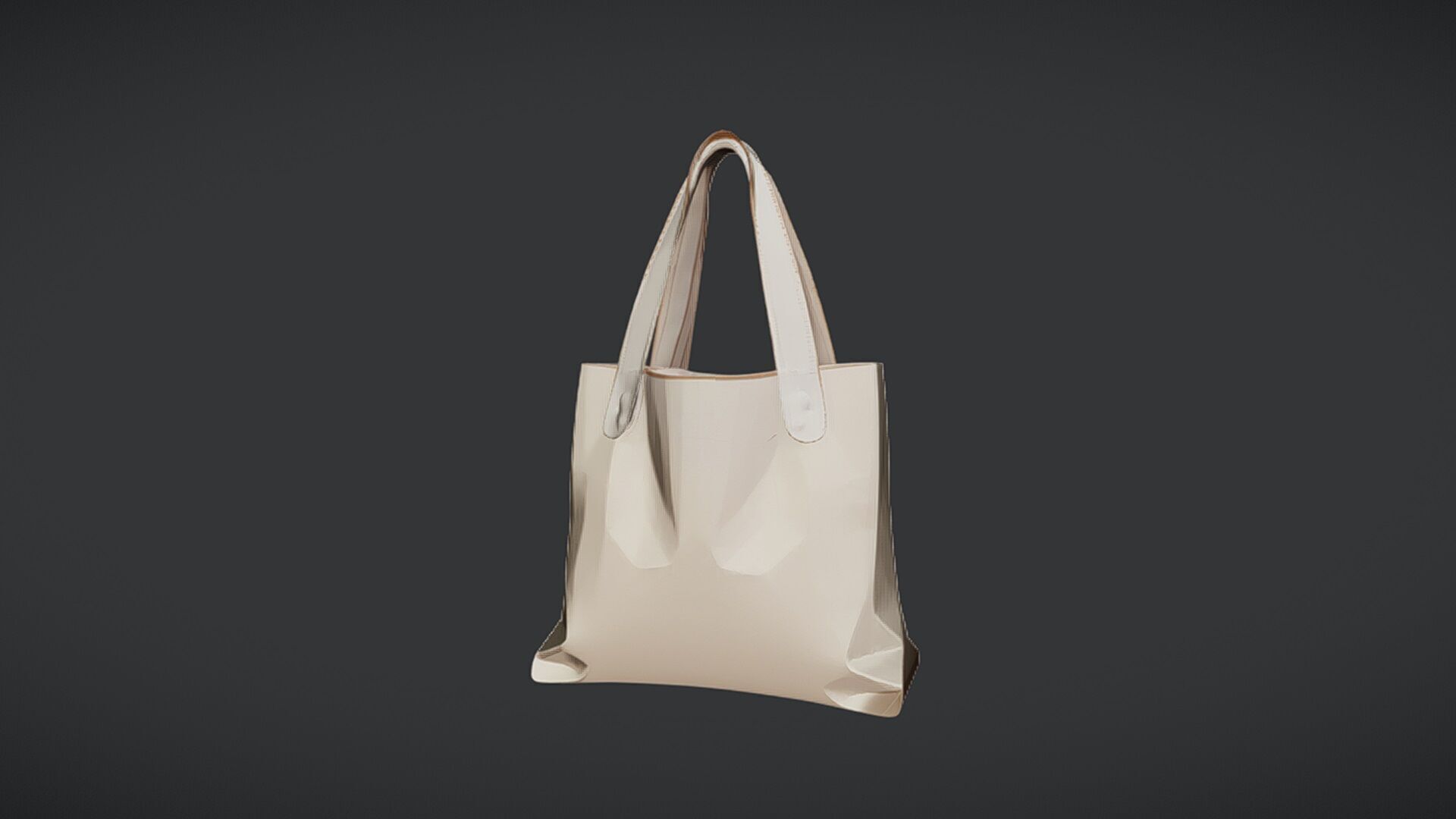 canvas tote bag 3D model_3