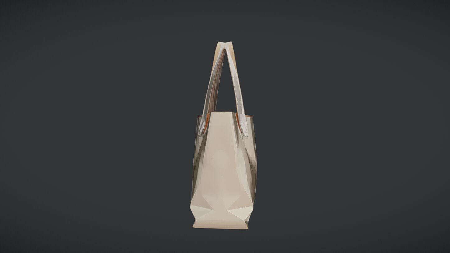 canvas tote bag 3D model_1