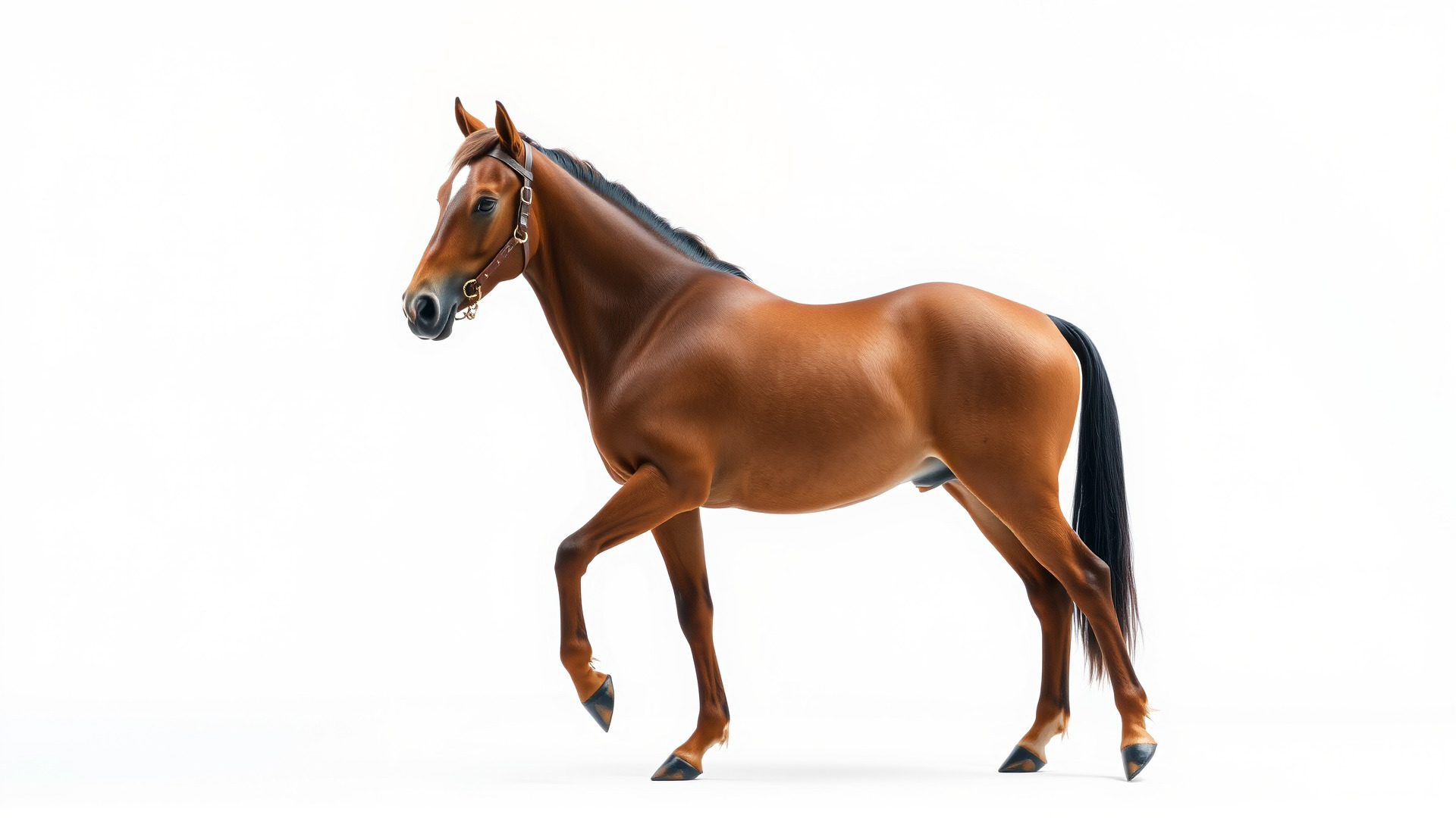Bay Tennessee Walker Horse 3D Model Low-poly 3D model_3