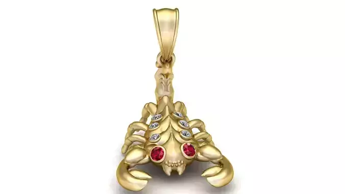 SCORPION ANIMAL PENDANT 3D PRINTABLE MODEL