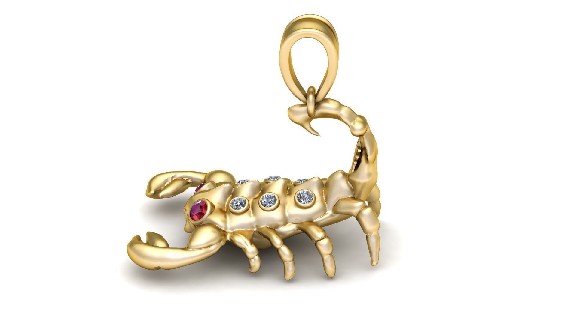 SCORPION ANIMAL PENDANT 3D PRINTABLE MODEL 3D print model_3