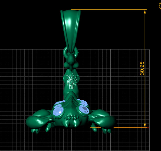 SCORPION ANIMAL PENDANT 3D PRINTABLE MODEL 3D print model_4
