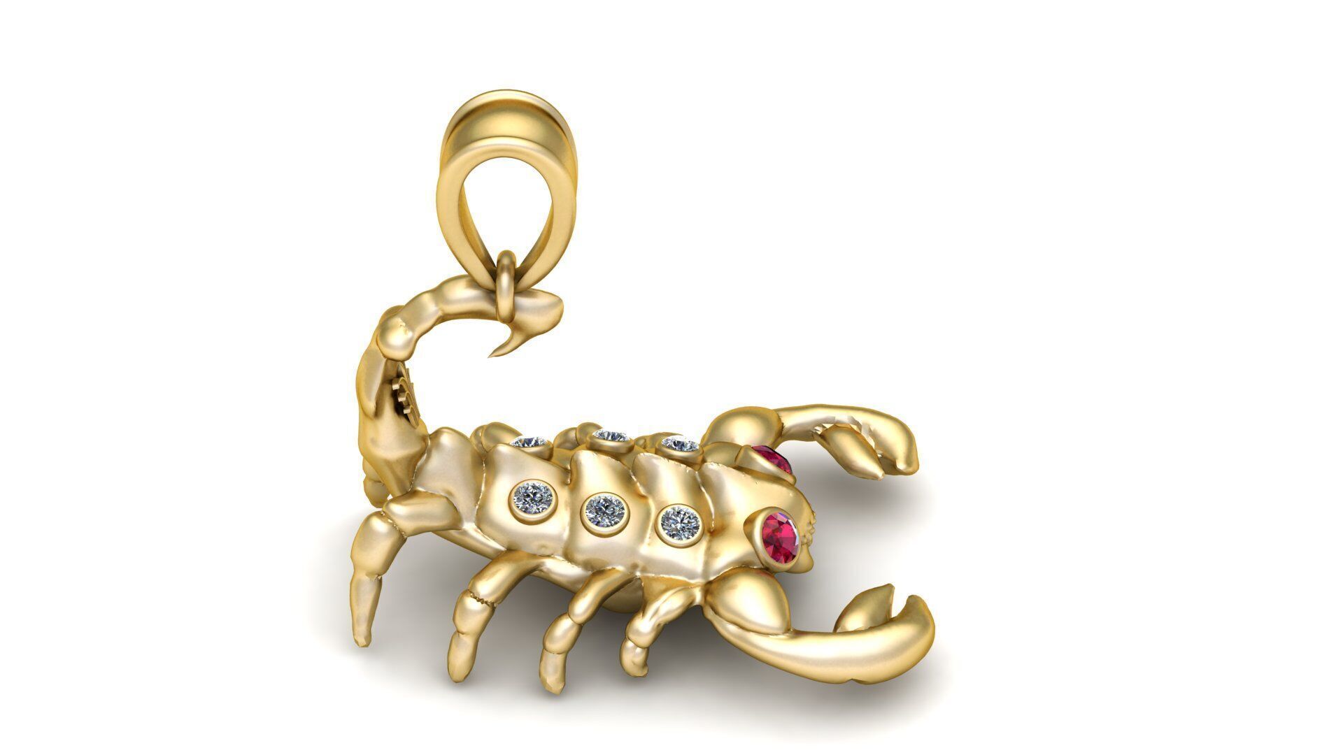 SCORPION ANIMAL PENDANT 3D PRINTABLE MODEL 3D print model_1