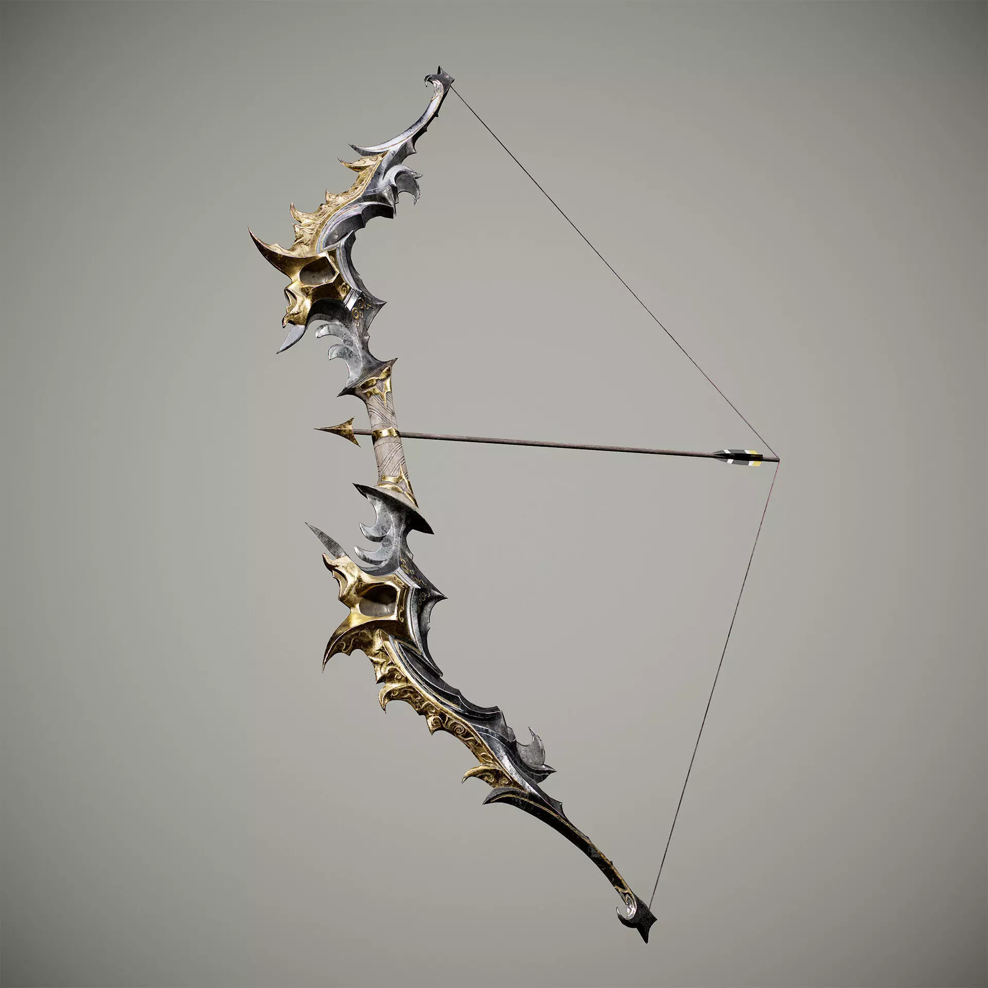 The Bow of Death for the Next Generation Low-poly 3D model_0